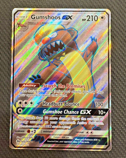 Gumshoos GX 145/149 Full Art Sun & Moon Pokemon TCG Light Play - Image 1
