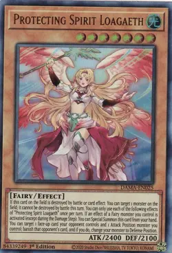 Protecting Spirit Loagaeth (UR) 1st Ed. YuGiOh Dawn of Majesty #DAMA-EN025 - Image 1