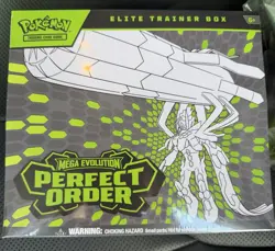 Pokemon Mega Evolution Perfect Order Elite Trainer Box Promo English - Image 1