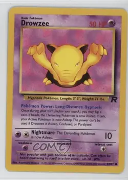 Drowzee Pokemon Team Rocket #54 2000 - Image 1