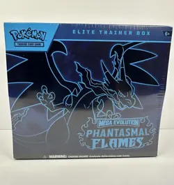 Pokemon TCG Mega Evolution Phantasmal Flames Elite Trainer Box 2025 Promo - Image 1