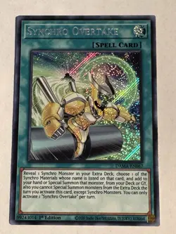 Yugioh! Synchro Overtake DAMA-EN067 Secret Rare 1st Ed - Image 3