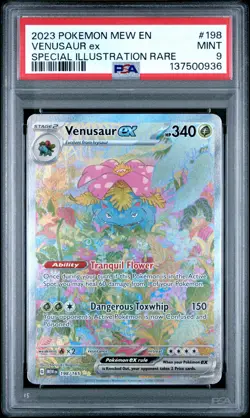 Venusaur ex 198/165 Pokemon 151 198 Special Illustration Rare MINT PSA 9 - Image 1