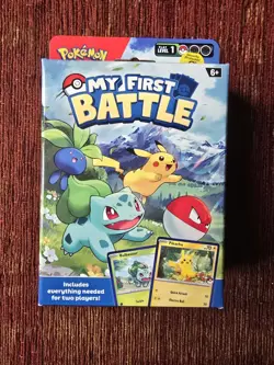 Pokemon My First Battle [Pikachu & Bulbasaur] New and Sealed - Image 1