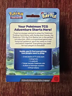Pokemon My First Battle [Pikachu & Bulbasaur] New and Sealed - Image 2