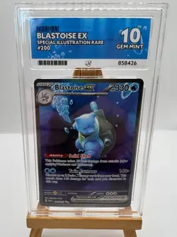 Pokemon TCG - S&V 151 - 200/165 Blastoise ex - SIR - ACE 10 - Perfect Subgrades - Image 1