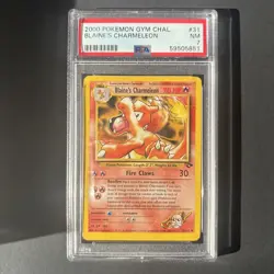 PSA 9 - 2000 POKEMON GYM CHALLENGE #31 BLAINE'S CHARMELEON - Image 2