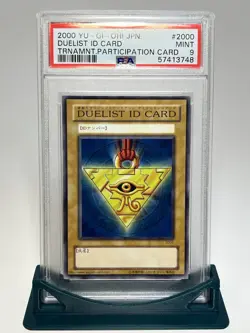 Yugioh Duelist ID Tournament Participation Card #2000 PSA 9 Japanese - Image 1