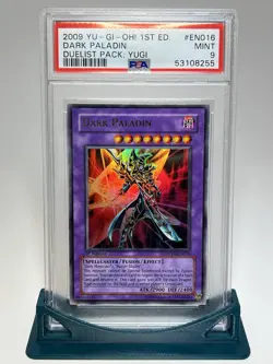 Yugioh Dark Paladin 1st Ed. Ultra Rare DPYG-EN016 Duelist Pack: Yugi PSA 9 - Image 1