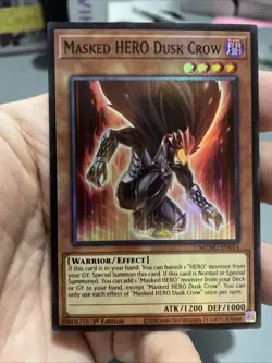 Masked Hero Dusk Crow MZMU-EN014 SUPER RARE 1st Edition NM! +Bonus FREE SHIPPING - Image 1
