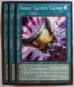 Yugioh x3 Triple Tactics Talent L26D-ENS21 Common 1st Edtion - Image 1