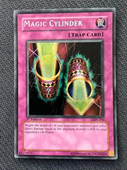 Yugioh Magic Cylinder 1st Edition Secret Rare LON-104 NM - Image 1