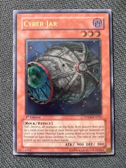 Yugioh Cyber Jar 1st Edition Ultimate Rare DPKB-EN010 NM - Image 1