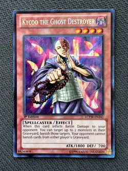 Yugioh Kycoo the Ghost Destroyer 1st Edition Secret Rare LCYW-EN242 NM - Image 1