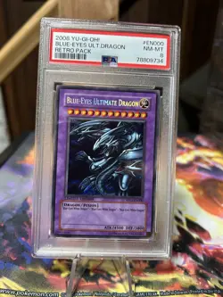 Yu-Gi-Oh! Blue-Eyes Ultimate Dragon 2008 *Original Print* RP01 Retro Pack PSA 8 - Image 1