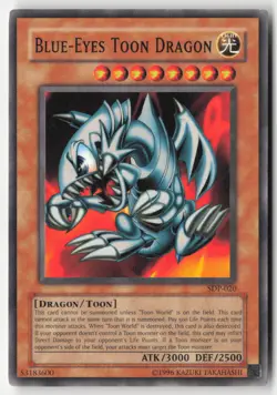 Yugioh - Blue-Eyes Toon Dragon SDP-020 Unlimited - Starter Deck: Pegasus - Image 1