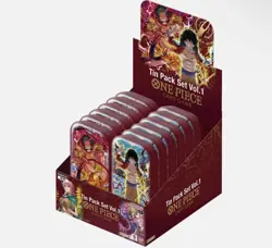 One Piece TCG Mini Tin Pack Set Vol. 1 TS-01 Sealed Display Box of 12 - Image 1