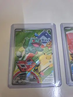Pokemon First Partner Illustration Bulbasaur Charmander Squirtle Kanto Gen 1 Set - Image 2