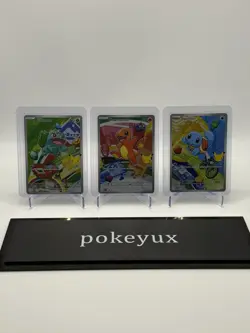 Pokemon First Partner Promo Illustration Series 1 Charmander Squirtle Bulbasaur - Image 1
