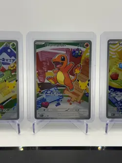 Pokemon First Partner Promo Illustration Series 1 Charmander Squirtle Bulbasaur - Image 3