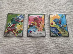 Pokemon Bulbasaur 037 Charmander 038 Squirtle 039 NM First Partner Illustration - Image 1