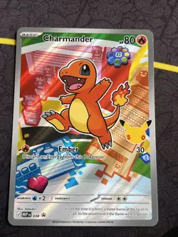 Pokemon Card Charmander MEP 038 First Partner Illustration Rare 30th Anniversary - Image 1