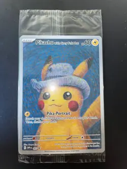 PSA 10 Pokemon x Van Gogh: Pikachu with Grey Felt Hat SVP 085 Promo Card Sealed - Image 1