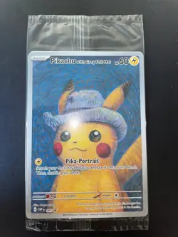 PSA 10 Pokemon x Van Gogh: Pikachu with Grey Felt Hat SVP 085 Promo Card Sealed - Image 2
