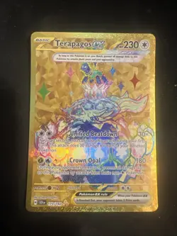 Pokemon TCG Terapagos EX 173/142SV07: Stellar Crown Hyper Rare Holo Card - Image 1
