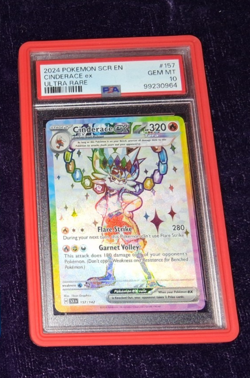 Cinderace ex PSA 10 Stellar Crown 157/142 Pokemon Card - Image 1