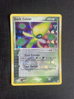Pokemon Card - Dark Celebi EX Hidden Legends 4/101 Holo Rare - NM/LP - Image 1