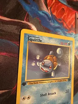 Pokemon TCG Team Rocket 68/82 Squirtle 1st Edition MP - Image 2