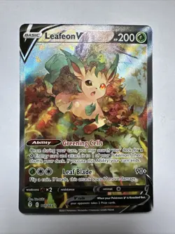 Pokemon TCG - Evolving Skies - Leafeon V 167/203 Alternate Art NM/M - Image 1