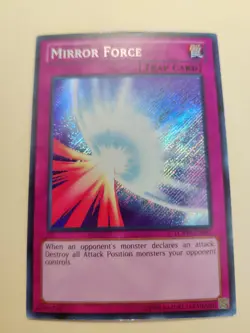 Yugioh! Mirror Force LCYW-EN091 Secret Rare LP - Image 1
