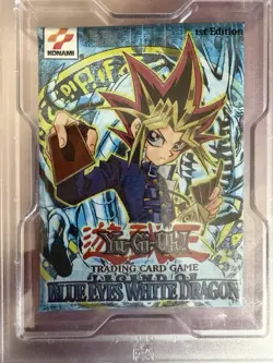 Yu-Gi-Oh 2002 Legend of Blue Eyes White Dragon 1st Edition Pack PSA 8 NM-MT - Image 2