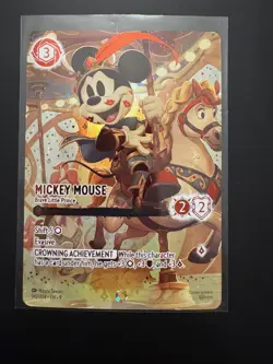 Mickey Mouse Brave Little Prince English 242/204 Iconic Disney Lorcana Fabled EN - Image 1