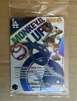 (Sealed) ONE PIECE X DODGERS COLLAB PROMO CARD MONKEY D. LUFFY [EB02-010] - Image 1