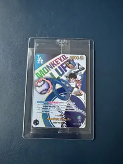 (Sealed) ONE PIECE X DODGERS COLLAB PROMO CARD MONKEY D. LUFFY [EB02-010] - Image 2