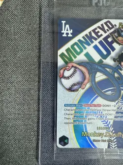 One Piece X Dodgers Collab Promo Card Monkey D. Luffy Sealed - Image 2