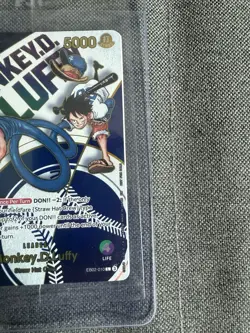 One Piece X Dodgers Collab Promo Card Monkey D. Luffy Sealed - Image 3