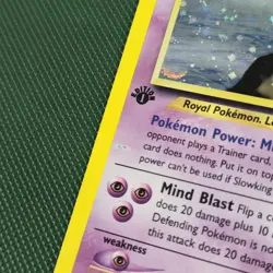 HP 1st Edition Slowking 14/111 Neo Genesis Holo Nintendo Pokemon Card - Image 3