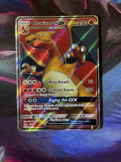 Pokemon TCG Charizard GX Full Art Holo Card SM60 Sun & Moon Promos - Image 1