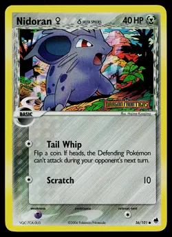 Pokemon Card - Nidoran F Dragon Frontiers 56/101 Reverse Holo Common STAMPED - Image 1
