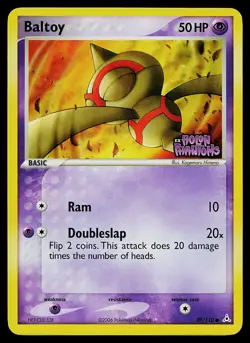 Pokemon Card - Baltoy Holon Phantoms 59/110 Common Reverse Holo STAMPED - Image 1