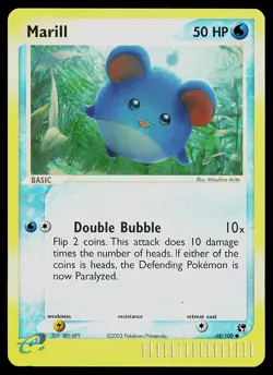 Pokemon Card - Marill Sandstorm 68/100 Common Reverse Holo - Image 1
