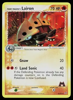 Pokemon Card - Team Magma's Lairon Team Magma vs Team Aqua 36/95 Reverse Holo - Image 1