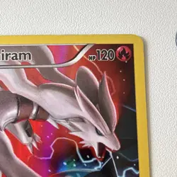 Pokemon TCG 2015 Reshiram Black Star Promo XY74 Full Art Holo Card LP See Pics - Image 3