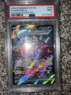 PSA 9 MINT Charizard ex 074 Sv: Scarlet & Violet Promo Cards Holo - Image 1