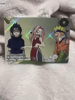 Naruto Kayou English Series 2 Card - Rock Lee vs Sasuke - NRSA02-R-005L1 - Image 1