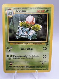 Pokemon Card Base Set 2 Ivysaur 44/130 LP - Image 1